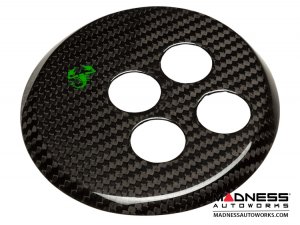 FIAT 500 Gear Panel in Carbon Fiber - Green Scorpion  